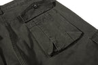 Yiaknis Wide-Leg Cargo Trousers, D-Ring Pockets, Black and Dark Green – photo 41