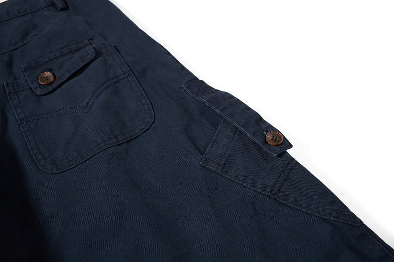 Yiaknis Wide-Leg Cargo Trousers, Thigh Pocket, Dark Green and Navy – photo 42