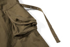 Yiaknis Wide-Leg Cargo Trousers, Pocket Straps, Dark Green and Khaki – photo 42