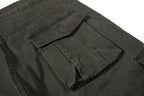 Yiaknis Wide-Leg Cargo Trousers, D-Ring Pockets, Black and Dark Green – photo 42