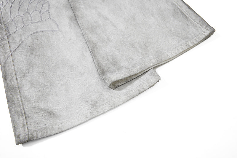 Yiaknis Flared Trousers with Washed Finish, Black and Light Grey – photo 43
