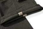 Yiaknis Wide-Leg Cargo Trousers, D-Ring Pockets, Black and Dark Green – photo 43