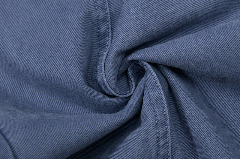 Yiaknis Wide-Leg Cargo Trousers with Mesh Pocket, Dark Grey and Blue – photo 44