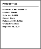 Yiaknis Black Wide-Leg Cargo Shorts with Drawstring Hems – photo 21