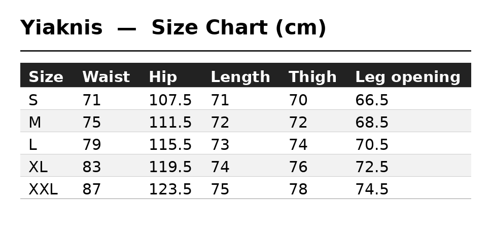 Yiaknis Light Blue Wide-Leg Denim Cargo Capri Pants – size chart