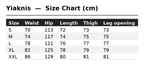 Yiaknis Cropped Cargo Trousers, Drawstring Hems, Blue and Black – size chart